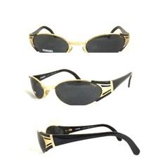 Occhiali da sole uomo donna vintage anni 90 ovale MISSONI M 438/S oro made ITALY