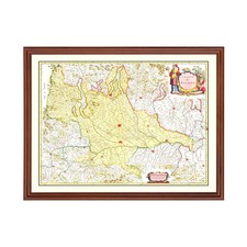 Vecchia Mappa di Milano 1665 - Stampa Decorazione Parete Arte Italia Vintage