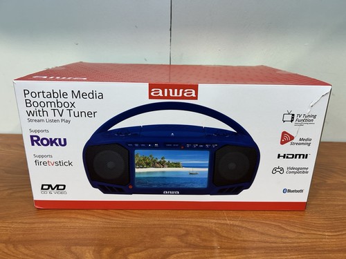 Aiwa portable media boombox - media,