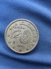 1 serie moneta rara 0,50 cent del 1999 Spagna Cervantes