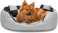 4 in 1 Lettino per Cane, (S) 65X50 Cm Nero/Grigio
