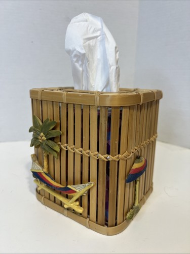 Scatola copri cubo legno canna