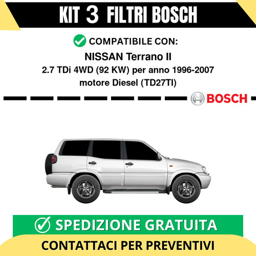 Kit bosch filtri tagliando - kit,