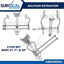 3 Balfour Retrattore Chirurgico e Veterinario Bambino 4",7" 10" Inox Grado Tedesco