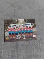  CARTOLINA pubblicitaria CICLISMO lambrusco Giacobazzi biciclette Rauler 1985