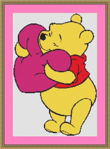 Kit punto croce winnie the - punto,