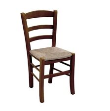 SEDIA IN LEGNO PAESANA CON SEDUTA IN PAGLIA (PAGLIA IMPORTATA)