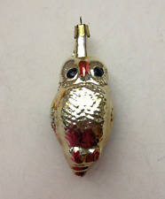 Gufo, ornamento in vetro di