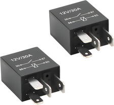 2 Pcs Relè Auto 4 Pin 12V