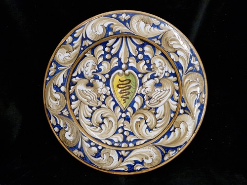 Piatto maiolica italiana - in,