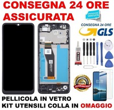 DISPLAY LCD FRAME ORIGINALE MOTOROLA MOTO E13 XT-2345 XT2345 TOUCH VETRO SCHERMO