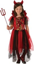 Rubies Costume da strega Vestito Halloween Diavolo Carnevale Bambina Party feste