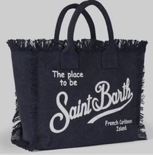 BORSA canvas BLU Navy logo