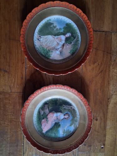 Pair antique vienna style - ,