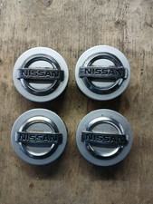 Set 4 tappi centrali cerchi in lega originali Nissan Micra Pixo Juke Almera Qashqai...