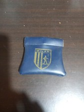 A.C. MILAN CALCIO ANNI '60  BORSELLINO PORTAMONETE A MOLLA CON STEMMA 
