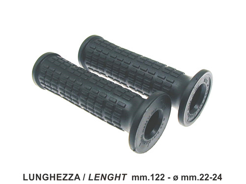 Coppia manopole gomma nera - in,