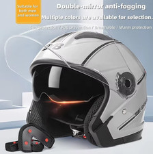 Casco Moto Doppia Lente Antiappannamento Quattro Stagioni