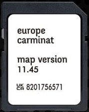Scheda SD Navigazione GPS Europa 2025 Versione 11.45-8201756571 Compatibile Con 