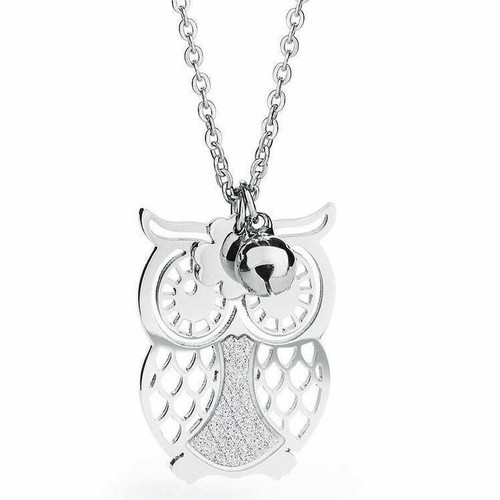 Collana gufo donna - collana, acciaio
