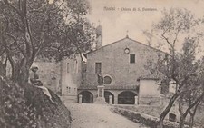 Cartolina Perugia Assisi Chiesa Di San Damiano animata Non Viaggiata