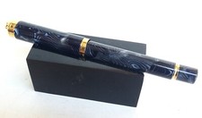 Waterman lady Charlotte fountain pen marble blue/gray vintage
