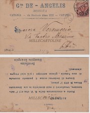 CATANIA: testatina Giuseppina De Angelis - Modista   1912