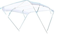 TENDALINO PARASOLE 4 ARCHI CAPOTTINA BIANCO 205x250x140h + KIT ISTALLAZIONE 