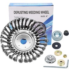 Spazzola ruota filo acciaio 8