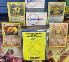 Lotto POKEMON VINTAGE PACK Solo Carte SET JUNGLE E FOSSIL (1st Ed holo rare)