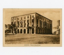 Bengasi Libia Colonie Italiane Palazzo Sichemberger Fascismo Cartolina Viaggiata