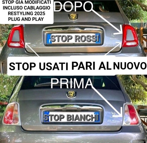 Fiat 500 stop fari - 500, posteriori