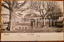 CARTOLINA FIESOLE La Piazza - ANNO 1910 - fp Viaggiata