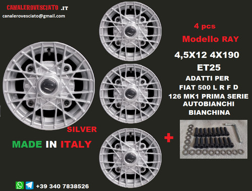 Cerchi lega ray silver - cerchi,