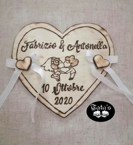 Porta fedi legno - fedi, in