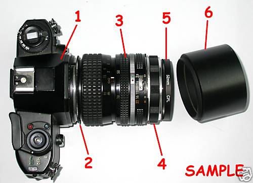 Raccordo femmina nikon - nikon, a