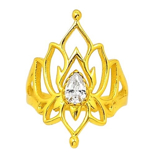 Anello con zirconi bianchi