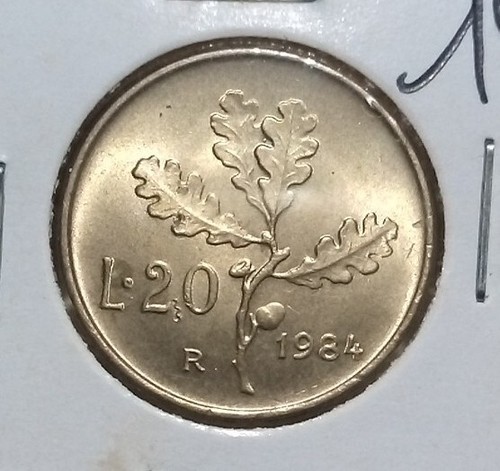 Lire quercia 1984 - 20, fdc