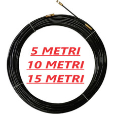 SONDA PASSACAVI ELETTRICA TIRA FILI NYLON PER ELETTRICISTA PROFESSIONALE 5-10-15