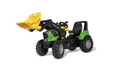 Rolly Toys Deutz Agrotron 8280TTV con caricatore frontale cavalcabile fattoria giocattolo