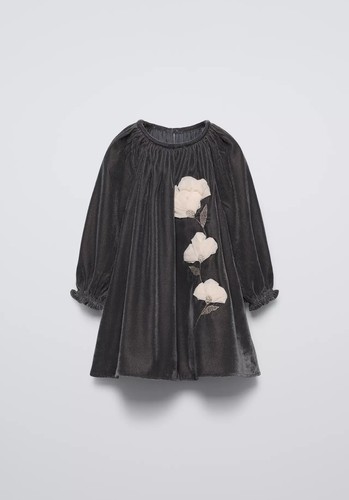 Zara abito grigio velluto - $49,