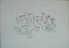  Fausto Pirandello litografia Figure 70x50 firmata numerata il Torcoliere Roma