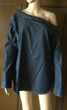 Denim shirt MARINA RINALDI Woman, blue, IT 48 US 12 DE 42 GB 16 Camicia di jeans