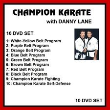 CHAMPION KARATE TRAINING SERIES 10 DVD SET belt program & Fighting like tang soo