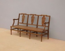 Divano Luigi XVI in legno di