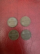 LOTTO 4 MONETE REPUBBLICA DI SAN MARINO 10 CENTESIMI 1935 1936 1937 1938