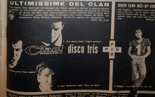 Adriano Celentano Pubblicità come da foto Clipping anno 1964 srr1