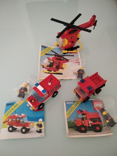 Lotto lego pompieri - con, set