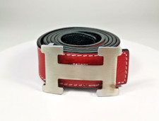 Cintura Hermes in pelle rossa