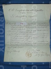 H8669 FOGLIO DOCUMENTO ANTICO